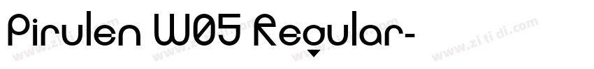 Pirulen W05 Regular字体转换